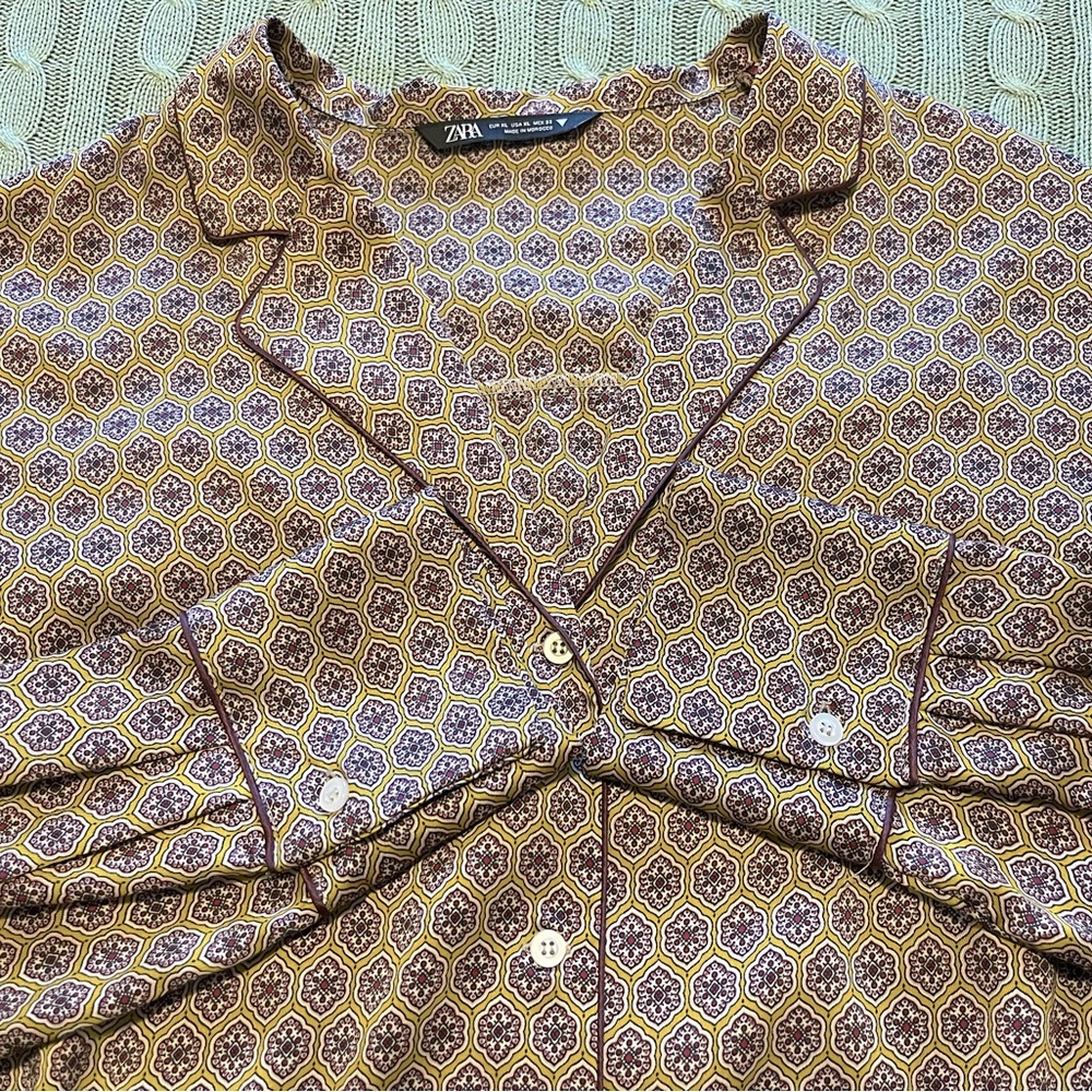 Zara Pajama Style Shirt - Picture 4 of 4